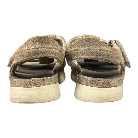 UGG Goldenstar Strap Big Kids Size 13 Light Tan Suede Multiple Strap Adjustable - Picture 10 of 10